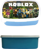 Broodtrommel - Lunchbox - Roblox - Blauw - Schoolspullen