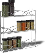  KitchenBrothers Kruidenrek - Staand - Voor 21 Potjes - 3 Laags - Chroom