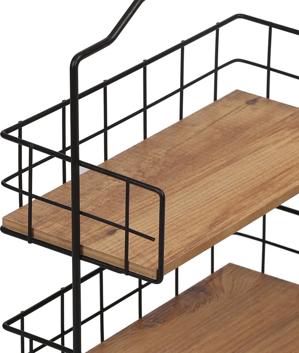  Metalen Keuken Etagere 2 Laags Van Naturn Living | Keuken Opbergrek | Kruidenpotjes Rek | Kruiden Organizer | Keuken Rek Specerijen | Mat Zwart