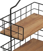  Metalen Keuken Etagere 2 Laags Van Naturn Living | Keuken Opbergrek | Kruidenpotjes Rek | Kruiden Organizer | Keuken Rek Specerijen | Mat Zwart