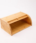Merkloos Decopatent® Broodtrommel Met Rolluik - Bamboe Houten Brooddoos Met Schuifdeksel - Broodtrommel - Brood Bewaren En Vers Houden
