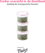  Lock&amp;Lock Voorraadbussen - Vershoudbakjes - Bewaardozen Voedsel - Sausbakjes Met Deksel - Dressing Bakje - Kruidenpotjes - Babyvoeding Bewaarbakjes - 150 Ml - Rond - Luchtdicht - BPA Vrij - Set Van 6 Stuks