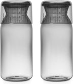  Brabantia Voorraadbussen Met Maatbeker Set Van 2 - 1,3 L - Dark Grey