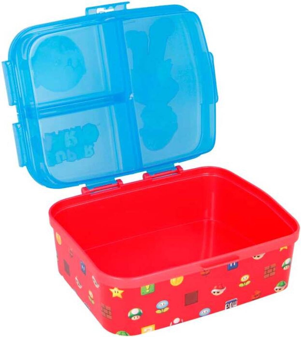  Stor Lunchbox Super Mario 18,5 X 15 Cm Polypropyleen Blauw/rood
