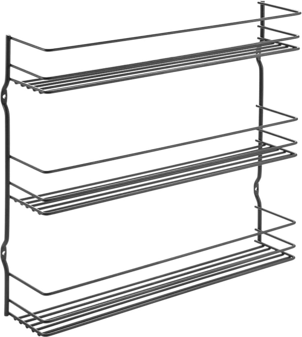  Tomado Metaltex - Pepito Kruidenrek - 3 Etages - Zwart - 36x8x31cm