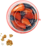  Lock&amp;Lock Yoghurtbeker - Yoghurt Beker To Go - Muesli Beker To Go - Lunchpot - Lunchbeker - Medium - 560 Ml + 310 Ml - Roze