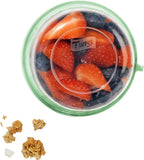  Lock&amp;Lock Yoghurtbeker - Yoghurt Beker To Go - Muesli Beker To Go - Lunchpot - Lunchbeker - Medium - 560 Ml + 310 Ml - Groen