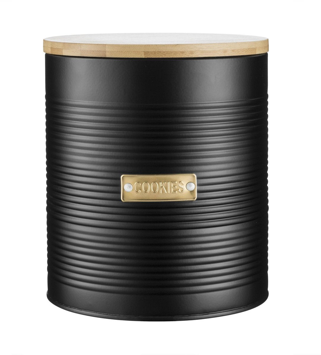  Typhoon - Otto – Vershouddoos - Koekjestrommel - Zwart - ø16cm H18cm