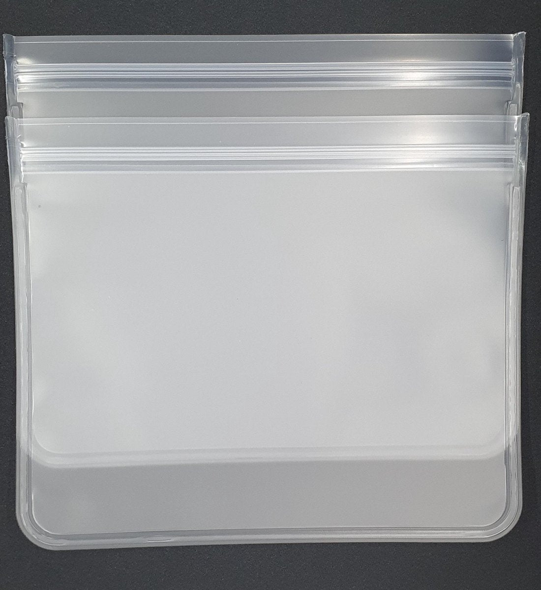 Herbruikbare Vershoudzakken Voor Diepvries, Koelkast En Vriezer – Set Van 2 Stuks - Formaat GROOT - 1000 ML Per Stuk - 19 X 22 Cm - Luchtdicht, Lekvrij En EXTRA STERK - Bewaarzakjes / Boterhamzakje - BPA Vrij