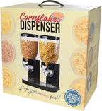  MikaMax Cornflakes Dispenser - Voorraadbus - Cornflakes Voorraadpot - Ontbijt Granendispenser - Zwart - 2 X 500 Gram