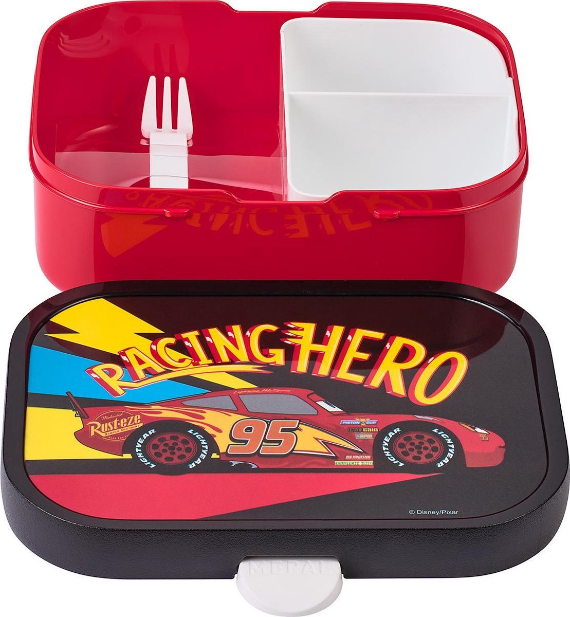  Mepal – Lunchset Campus (sb + Lb) – Schoolbeker En Broodtrommel Voor Kinderen – Cars Go– Bento Box - Lekvrij