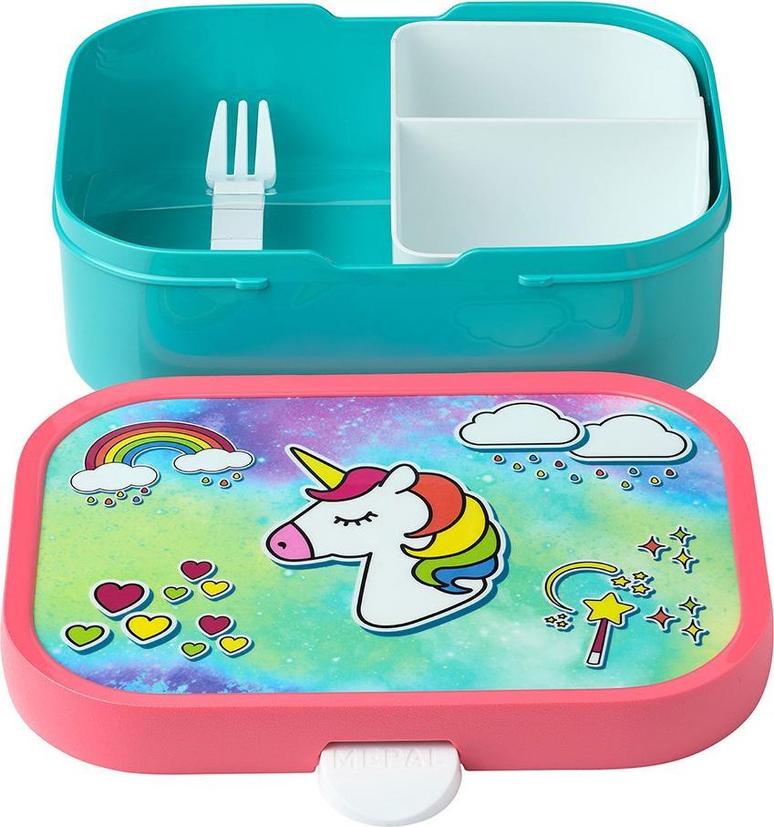  Mepal – Lunchset Campus (sb + Lb) – Schoolbeker En Broodtrommel Voor Kinderen – Unicorn – Bento Box - Lekvrij