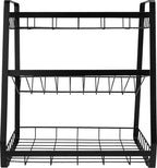  QUVIO Kruidenrek - Keukenrek Staand - Keukenrekje - Keukenrek - Aanrecht Organizer - Metaal - 19 X 35 X 38 Cm