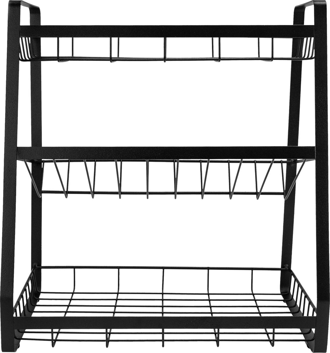  QUVIO Kruidenrek - Keukenrek Staand - Keukenrekje - Keukenrek - Aanrecht Organizer - Metaal - 19 X 35 X 38 Cm