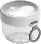  Deluqse Overnight Oats Potjes - Overnights Oats Beker - Set Van 3 - Oats Potjes - Overnight Oats Jar - Muesli Beker - Havermout Potjes