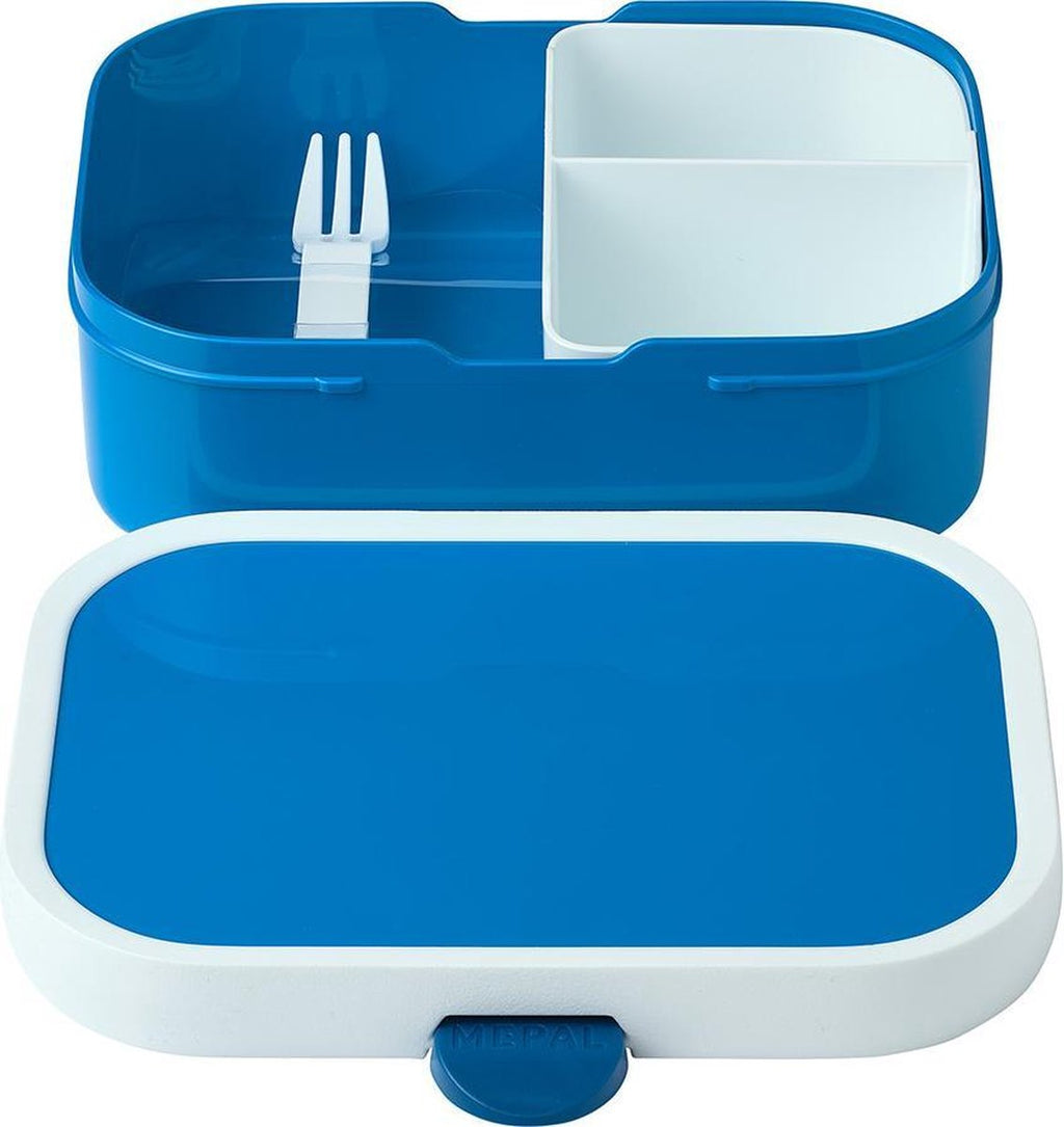  Mepal – Lunchset Campus (pu + Lb) – Pop-up Drinkfles En Broodtrommel Voor Kinderen – Blauw – Bento Box – Lekvrij