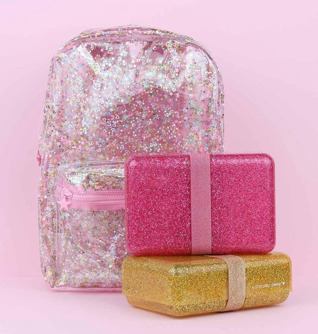  Lunch Box: Glitter - Roze | A Little Lovely Company