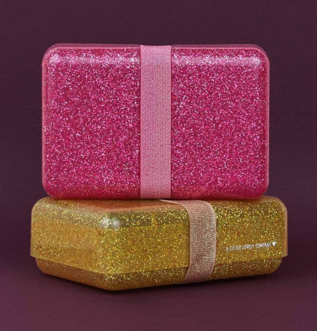  Lunch Box: Glitter - Roze | A Little Lovely Company