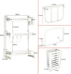  Chefs Cuisine Kruidenrek - Kruidenrek Staand - Keukenrek -aanrecht Organizer - Bureau Organizer - Keuken Organizers - Roestvrij Staal