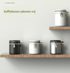  Koffiebonen Opbergbus- Koffiebonen Bewaren - Nieuw Voedsel Bewaren - Kitchen Merchandise - Vooraadbus - Bewaardozen - Kitchen Merchandise - 1.8L Vooraadpot - Voorraadpotten - Gebroken Wit Kleur - Opslagtank Voor Gedroogd Fruit- Opslag Van Koffiebonen