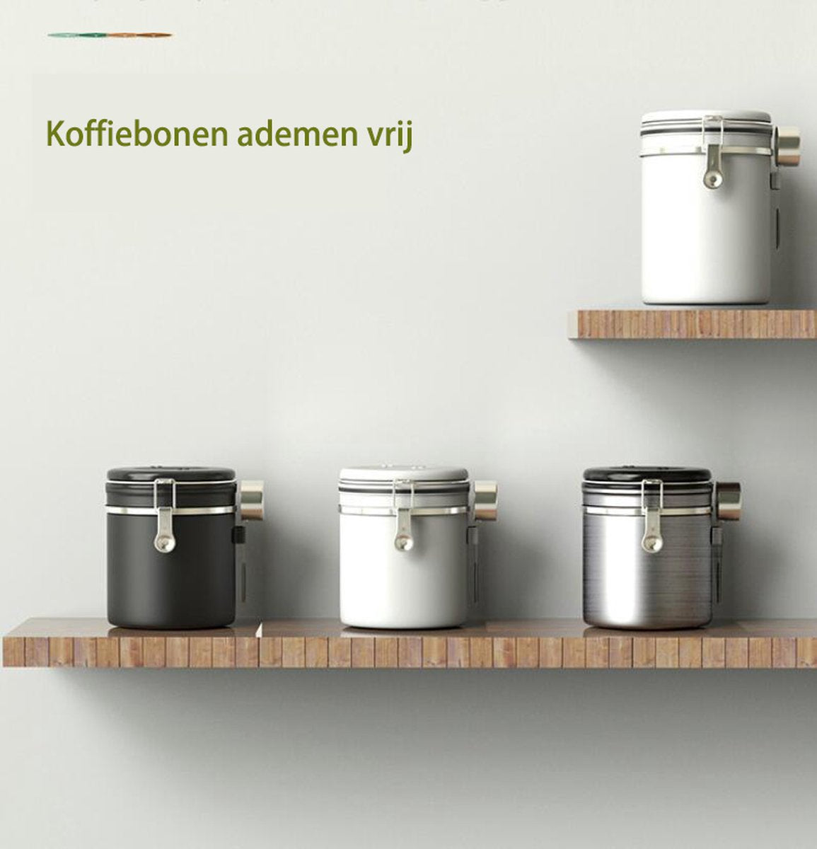  Koffiebonen Opbergbus- Koffiebonen Bewaren - Nieuw Voedsel Bewaren - Kitchen Merchandise - Vooraadbus - Bewaardozen - Kitchen Merchandise - 1.8L Vooraadpot - Voorraadpotten - Gebroken Wit Kleur - Opslagtank Voor Gedroogd Fruit- Opslag Van Koffiebonen