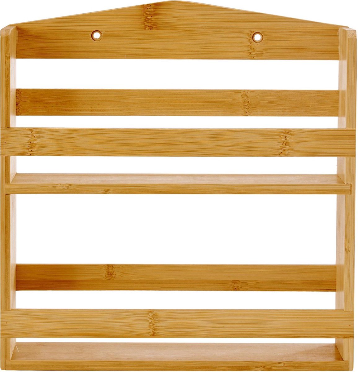  ACAZA Ophangbaar Kruidenrek Met 10 Glazen Kruidenpotjes, Spice Rack, Keuken Rek, Kruiden Organizer Voor Specerijen, Peper, Zout, 26 Cm Breed, Bamboe