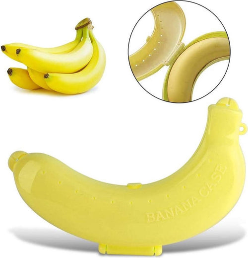  2 X Bananen Bewaardoos - Bananenhouder - Bananen Beschermer - Bananendoos Kinderen -Bananen Box