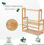 Cellavi Duurzaam Kruidenrek Staand Van Bamboe - Keukenrek Verstelbaar - Keuken Accessoires - Stevige Constructie - Multifunctioneel En Waterafstotend