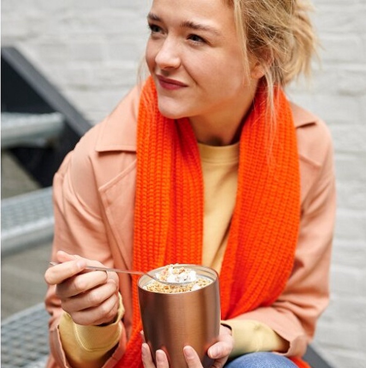  Mepal – Isoleer Lunchpot Ellipse – Houdt Je Eten 6-8 Uur Warm En 12 Uur Koud – Rose Gold – 2 Compartimenten – Soep Beker To Go – Yoghurt Beker Muesli - Thermos Lunchbox