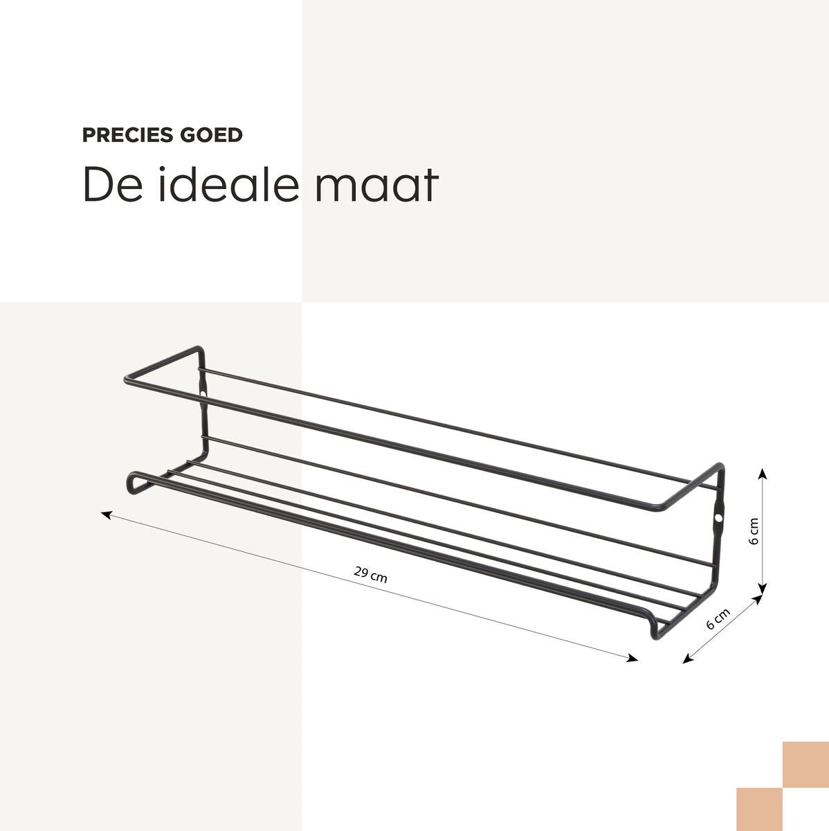  Noswo Kruidenrek Ophangbaar - Voor 24 Kruidenpotjes - 4 Stuks - Keukenrek Hangend - RVS - Zwart