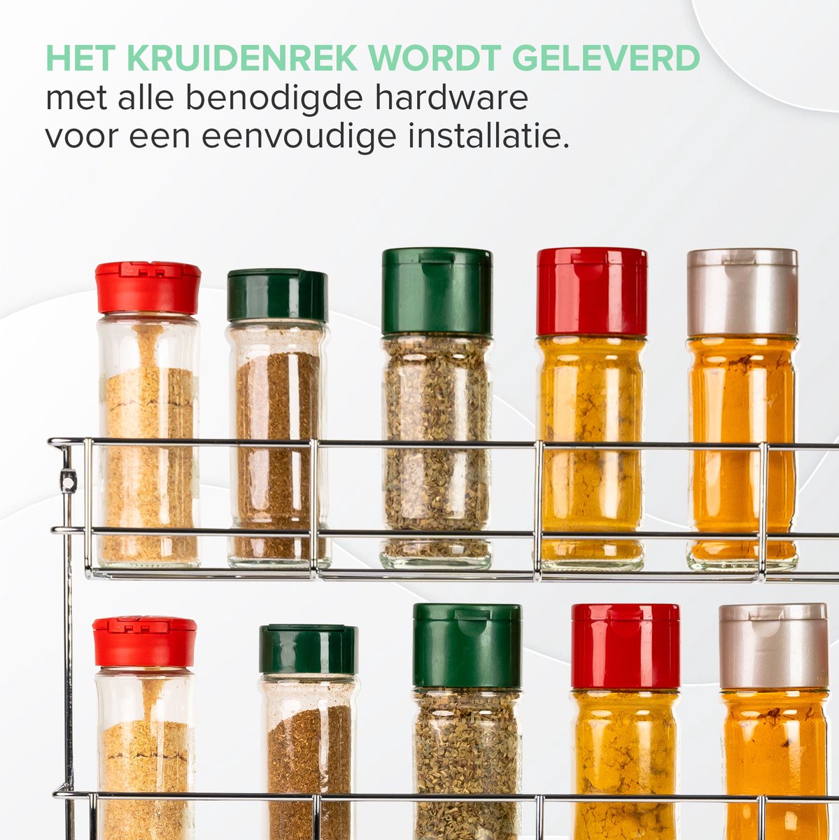 Merkloos Coninx Kruidenrek KR3000 - Ophangbaar - 32 Kruidenpotjes - 4 Laags