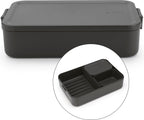  Brabantia Make &amp; Take Bento Lunchbox Incl Bentobox - Large - Kunststof - Dark Grey
