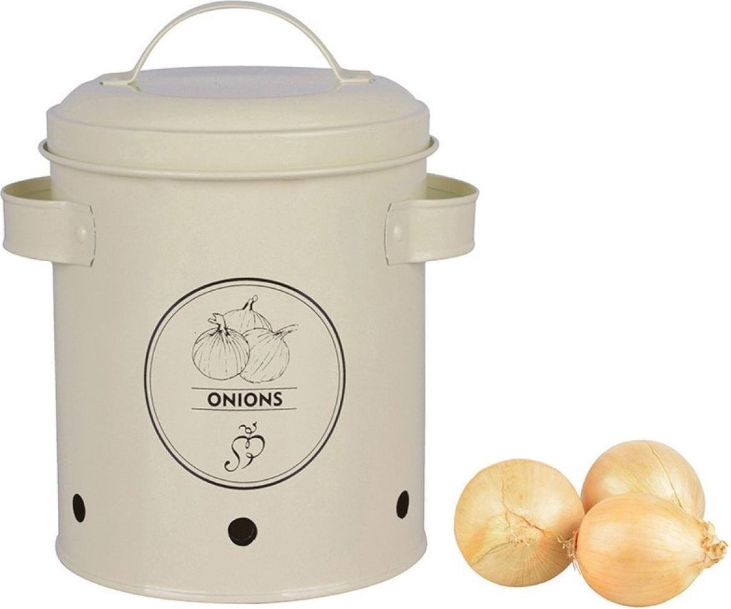 ESSCHERT DESIGN Set Van 2 Voorraadblikken Uien En Knoflook