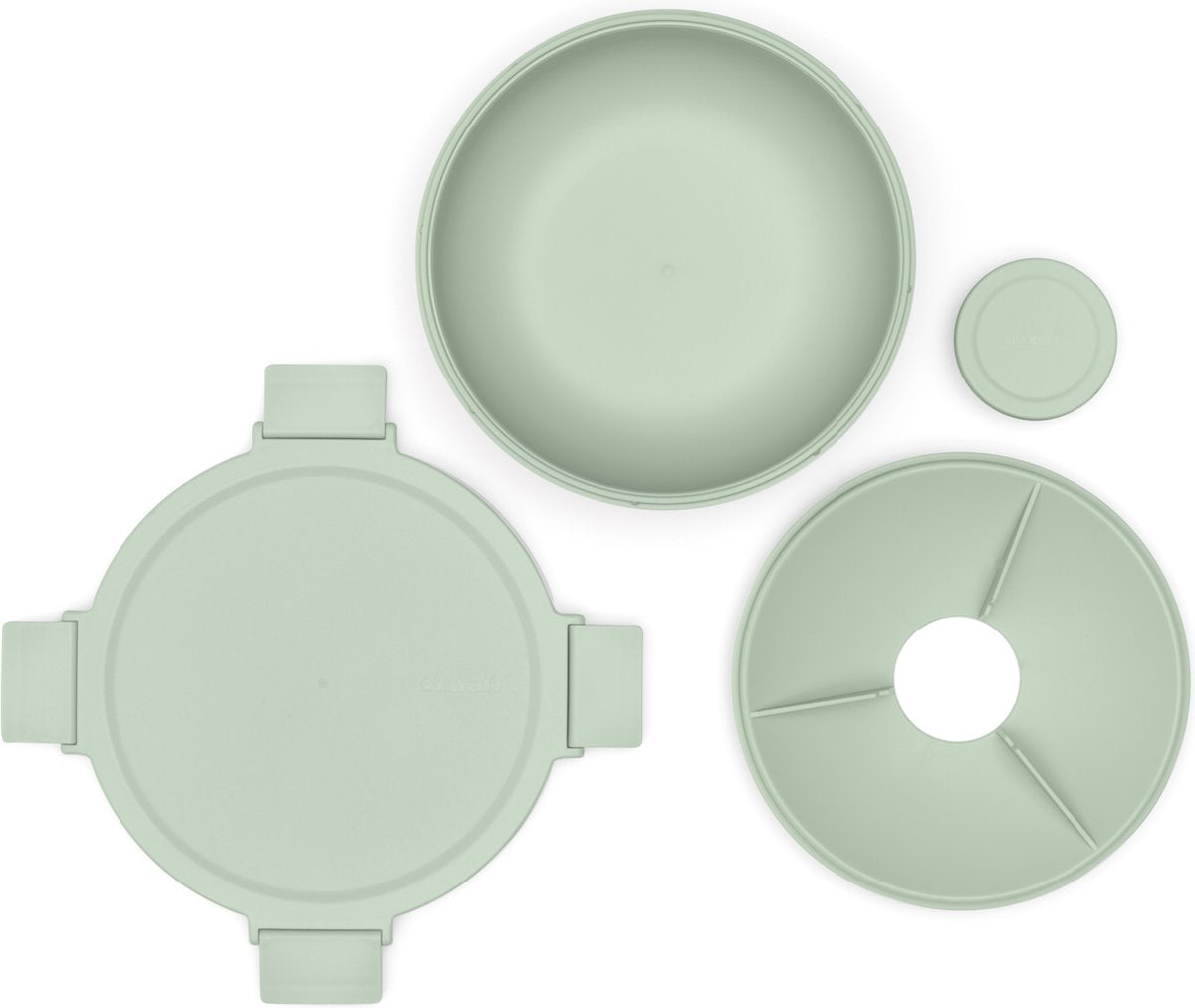  Brabantia Make &amp; Take Salade Lunchbox - 1,3 L - Kunststof - Jade Green