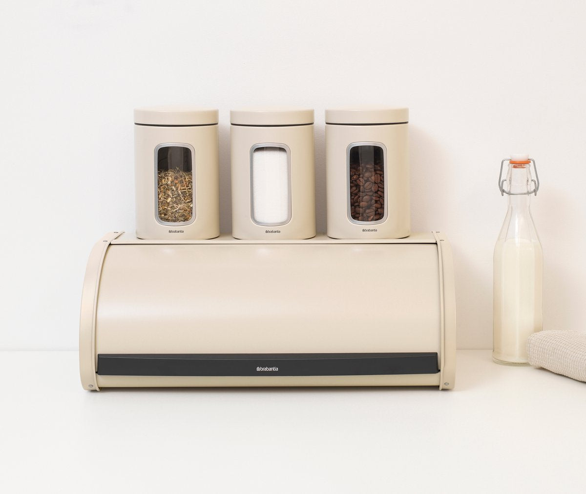  Brabantia Broodtrommel - Met Schuifdeksel - Soft Beige