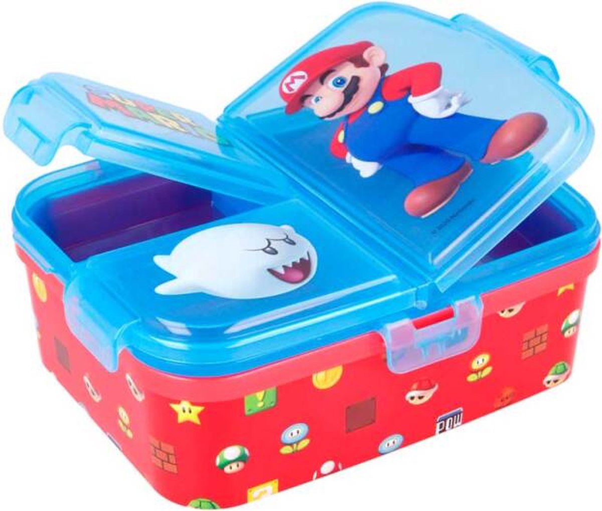  Stor Lunchbox Super Mario 18,5 X 15 Cm Polypropyleen Blauw/rood