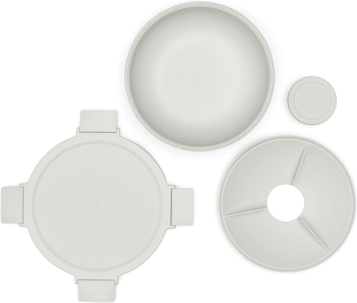  Brabantia Make &amp; Take Salade Lunchbox - 1,3 L - Kunststof - Light Grey