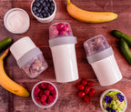  Lock&amp;Lock Yoghurtbeker - Yoghurt Beker To Go - Muesli Beker To Go - Lunchpot - Lunchbeker - Medium - 560 Ml + 310 Ml - Wit