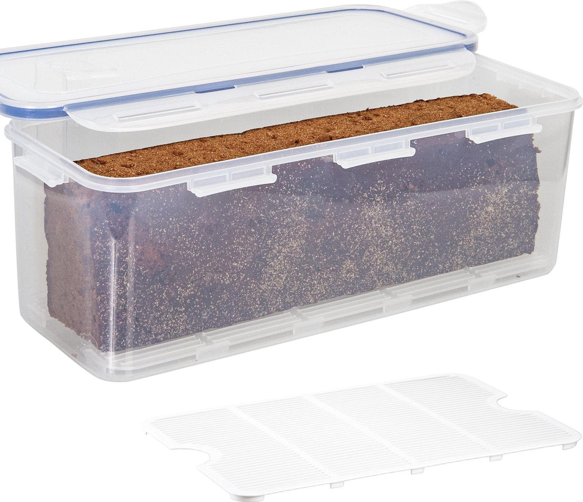  Lock&amp;Lock Vershouddoos - Bewaardoos Met Deksel - Voor Ontbijtkoek Peperkoek En Cake - Cakedoos - 100% Luchtdicht - 3,4 Liter
