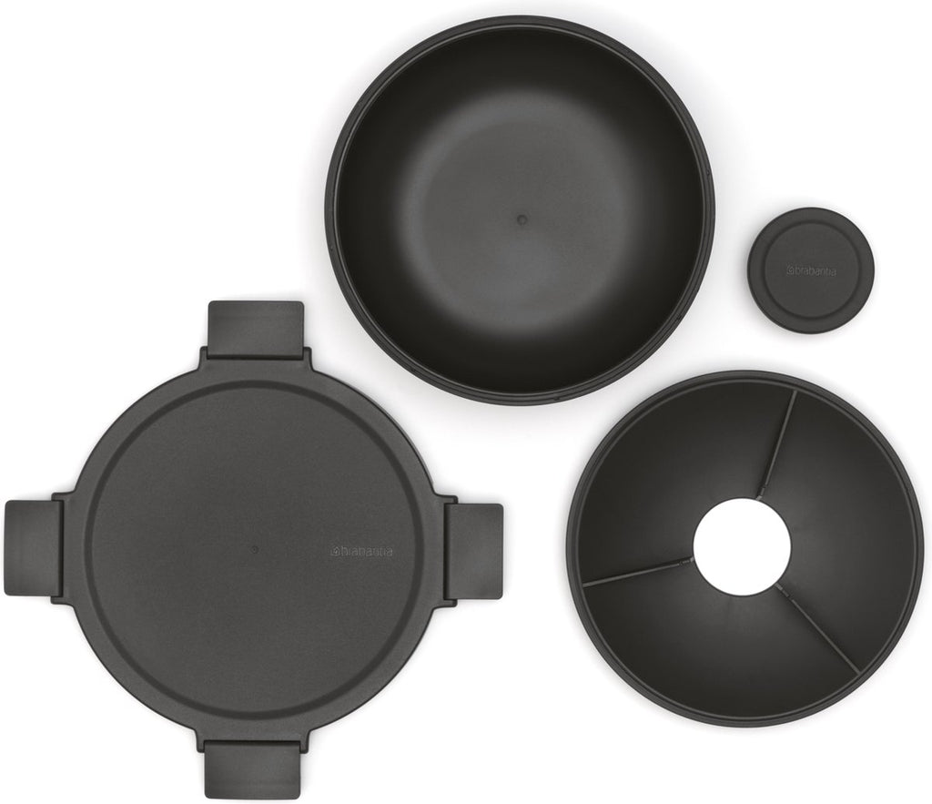  Brabantia Make &amp; Take Salade Lunchbox - 1,3 L - Kunststof - Dark Grey