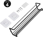  Kruidenrek Ophangbaar Kruidenpotjes Wandrek Organizer Keuken Accessoires - Zwart - Geschikt Voor Bijna Alle Kruidenpotjes