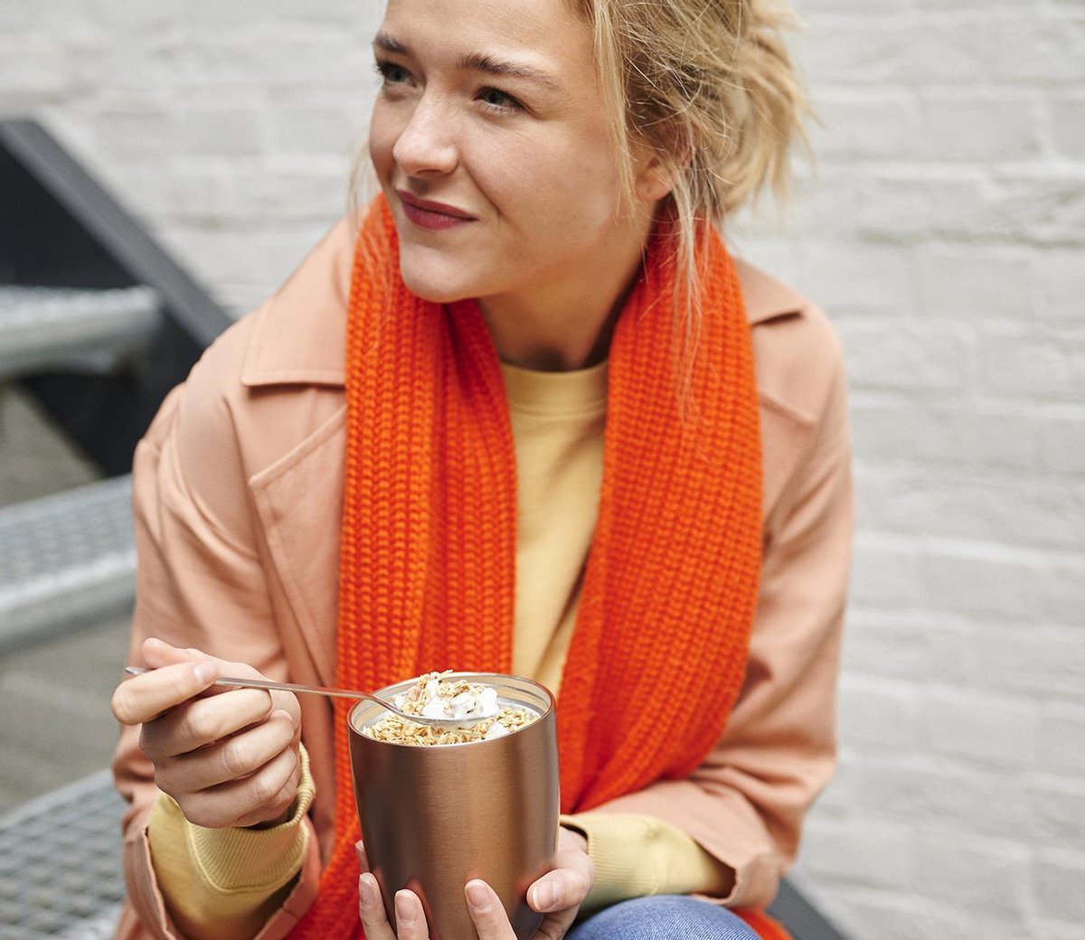  Mepal – Isoleer Lunchpot Ellipse – Houdt Je Eten 6-8 Uur Warm En 12 Uur Koud – Rose Gold – 2 Compartimenten – Soep Beker To Go – Yoghurt Beker Muesli - Thermos Lunchbox