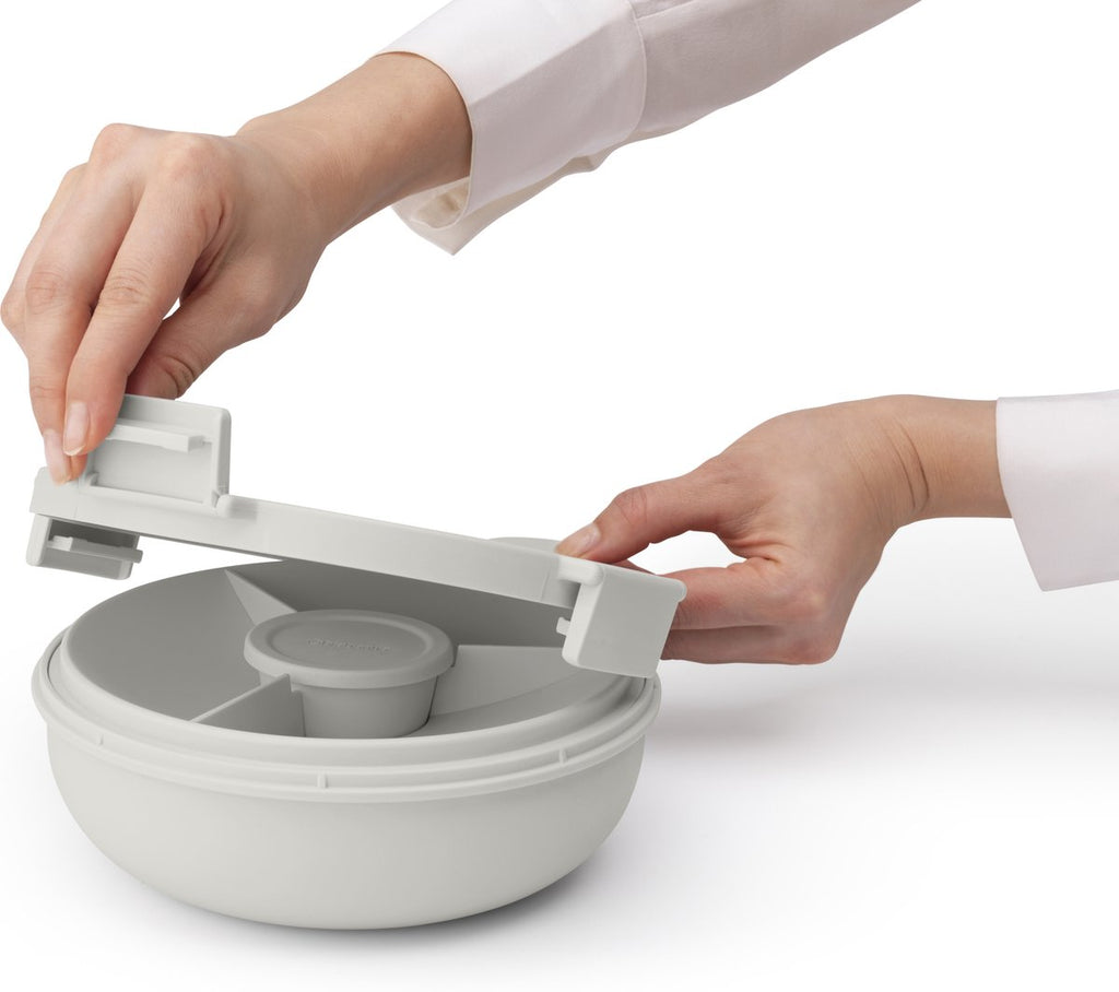  Brabantia Make &amp; Take Salade Lunchbox - 1,3 L - Kunststof - Light Grey
