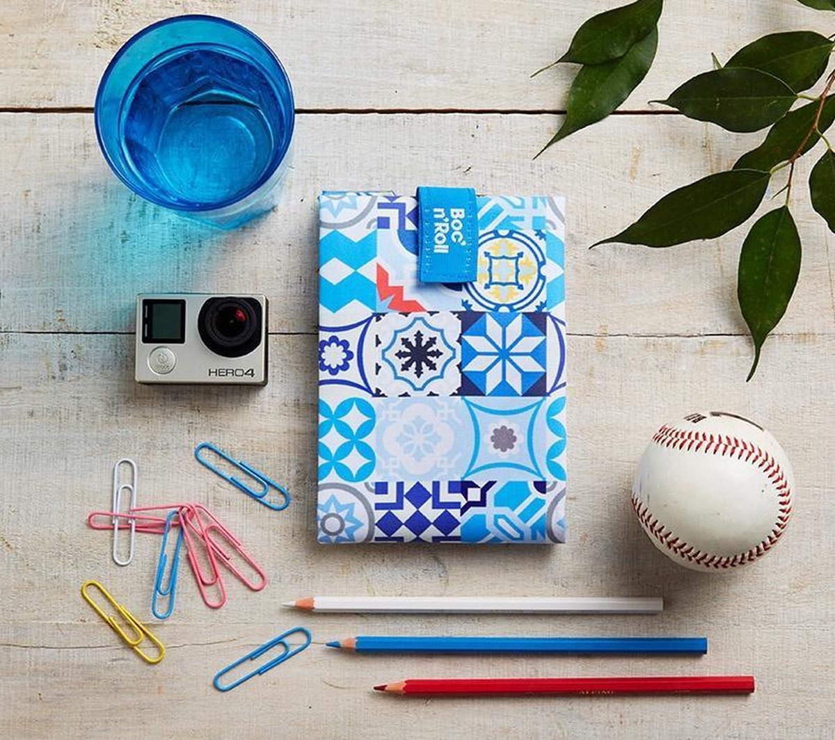  Boc'n'Roll Foodwrap - Patchwork Blauw