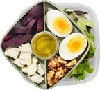  Lock&amp;Lock Saladebox - Salade Lunchbox To Go - Salade To Go - 950 Ml - Lekvrij - Met Verdeelvakjes - Groen