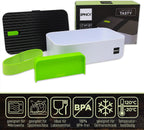  IFancy Lunchbox Tasty - Bento Lunch Box 1000ml - Dicht &amp; Lekvrij Voor Kinderen &amp; Volwassenen - Kantoor &amp; School - BPA Vrij - Vaatwasser Magnetron &amp; Vriezer Lunch Box (Groen)