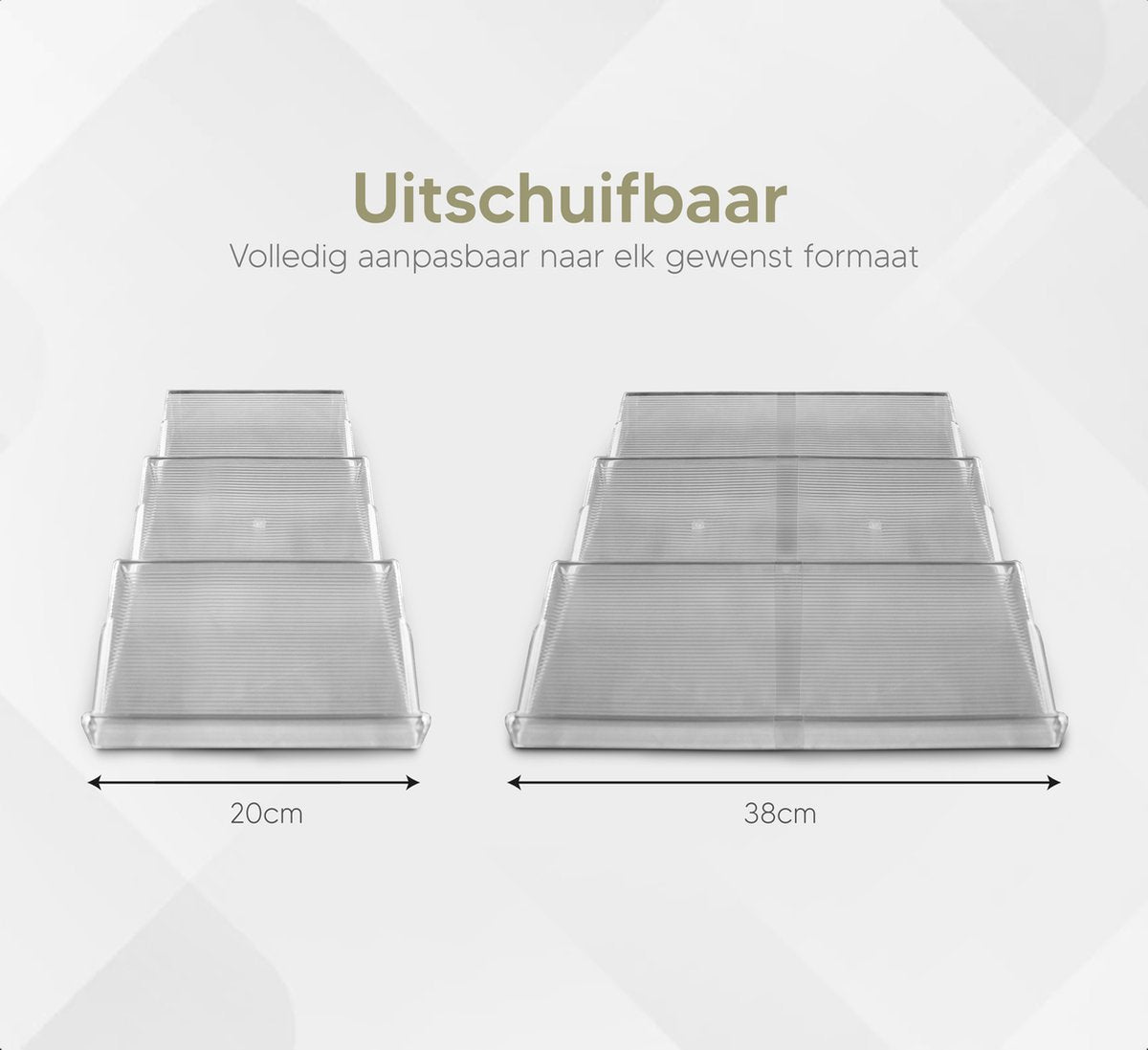  Johannes &amp; Co - 2 Set Kruidenrek Voor Lade - Keuken Organizer - Kruiden Organizer