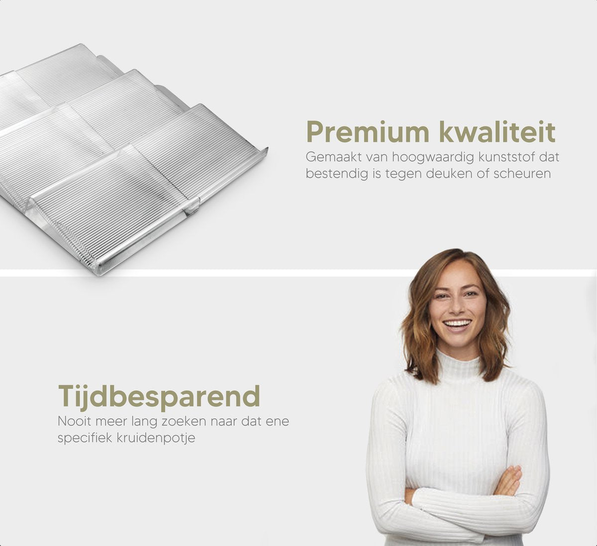  Johannes &amp; Co - 2 Set Kruidenrek Voor Lade - Keuken Organizer - Kruiden Organizer