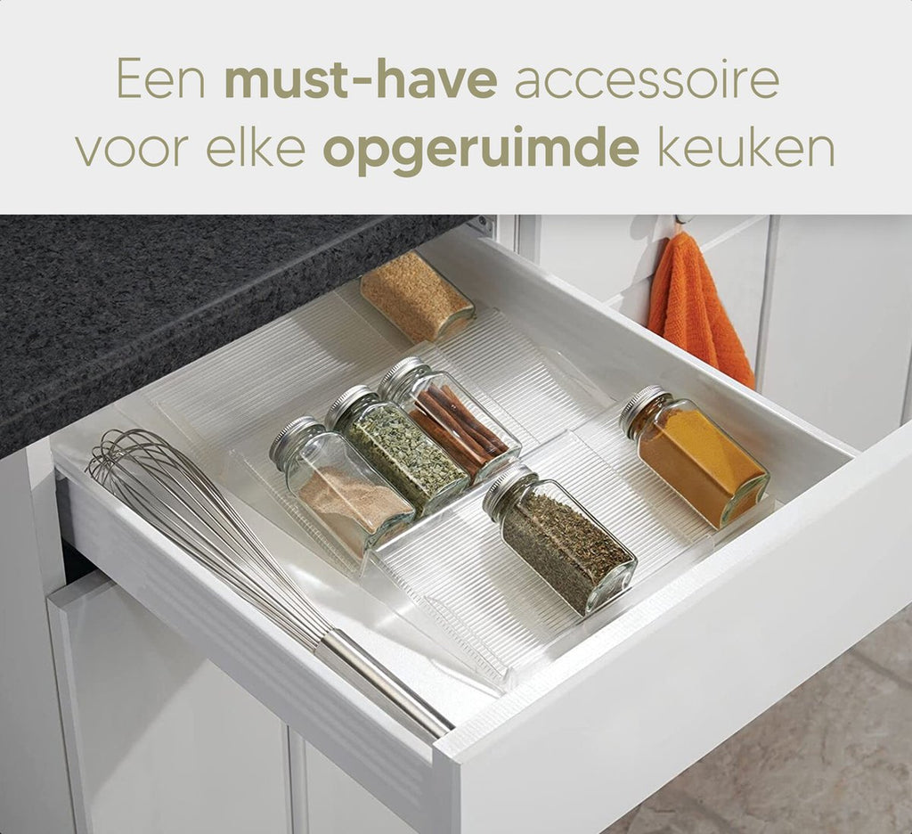  Johannes &amp; Co - 2 Set Kruidenrek Voor Lade - Keuken Organizer - Kruiden Organizer