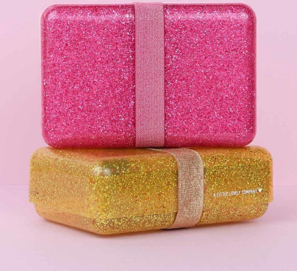 Lunch Box: Glitter - Roze | A Little Lovely Company